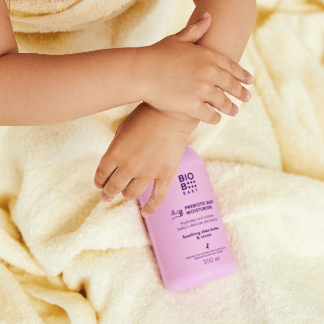 BioB Baby Hudlotion med Præbiotika – Naturlig Fugt til Sart Babyhud - BiobDK